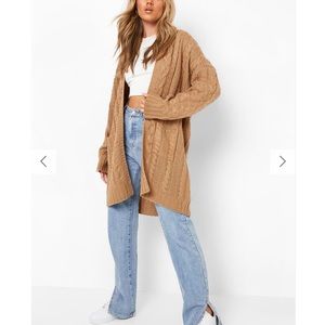 Boohoo oversized cardigan